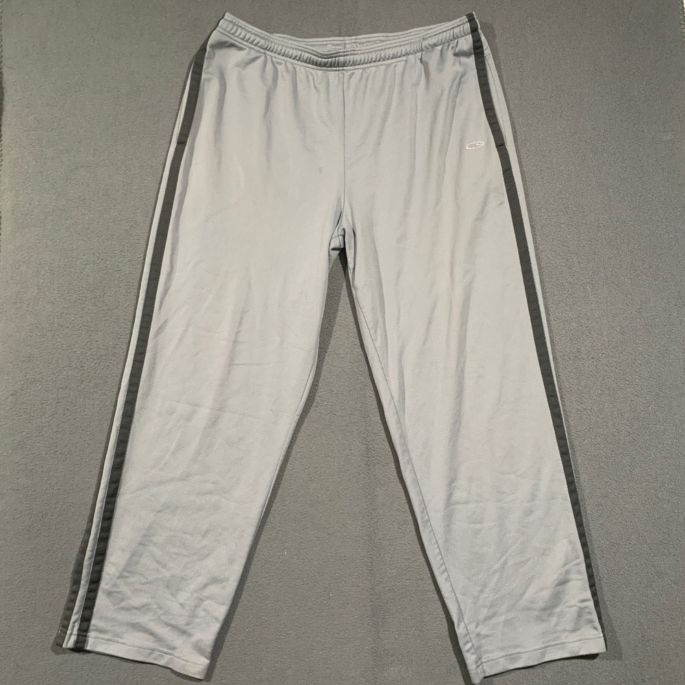 C9 by Champion Athletic Pants Men XL Gray Striped Relaxed Fit Sportswear Gym